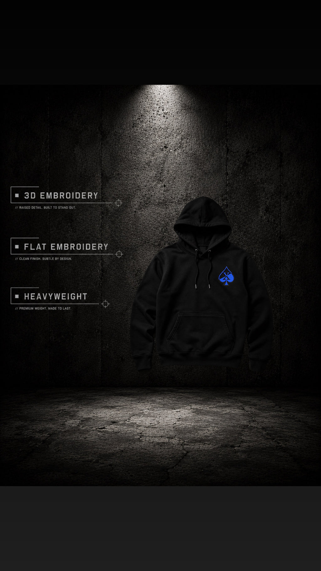 Pursuit Hoodie // Blue