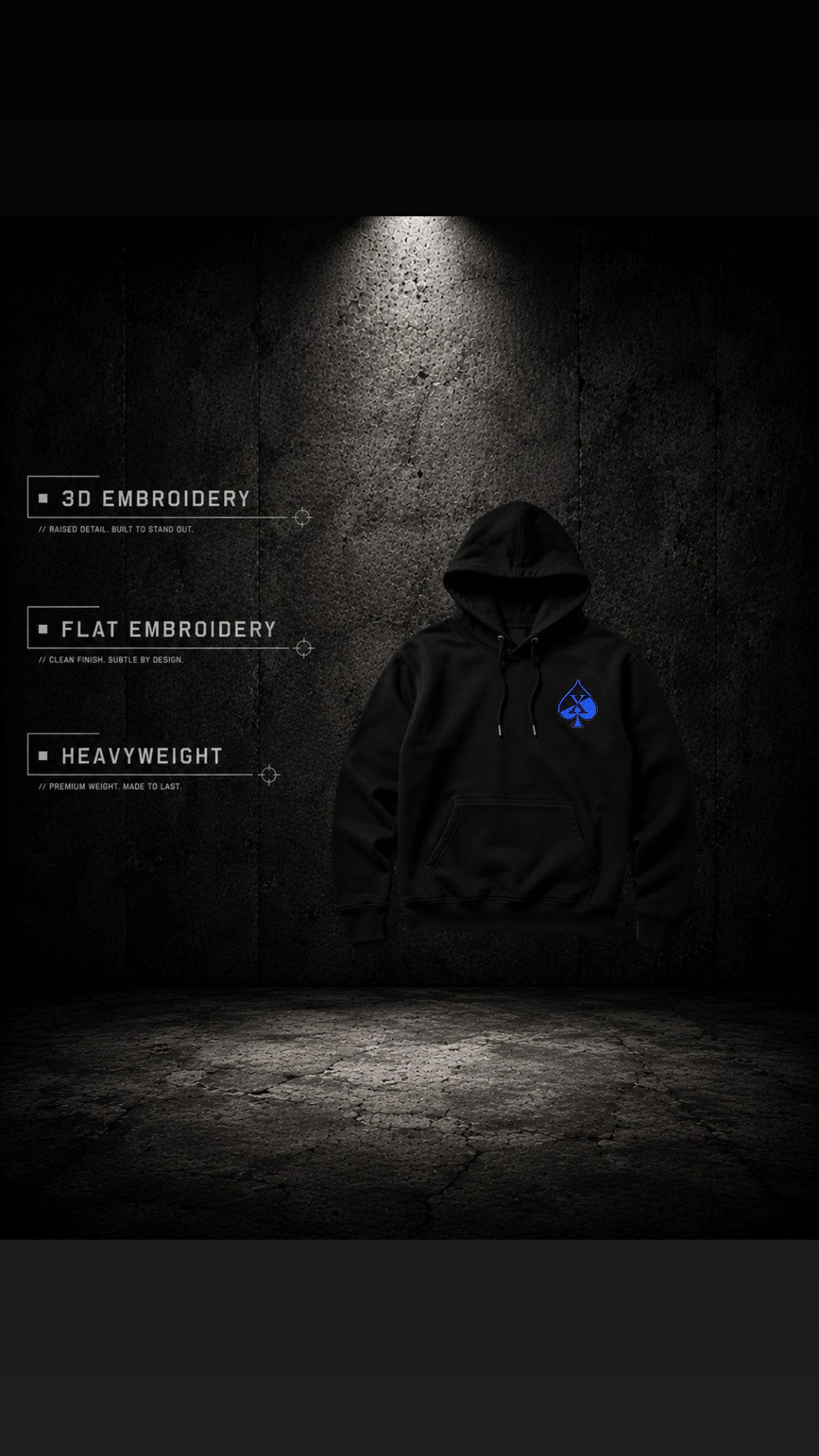 Pursuit Hoodie // Blue
