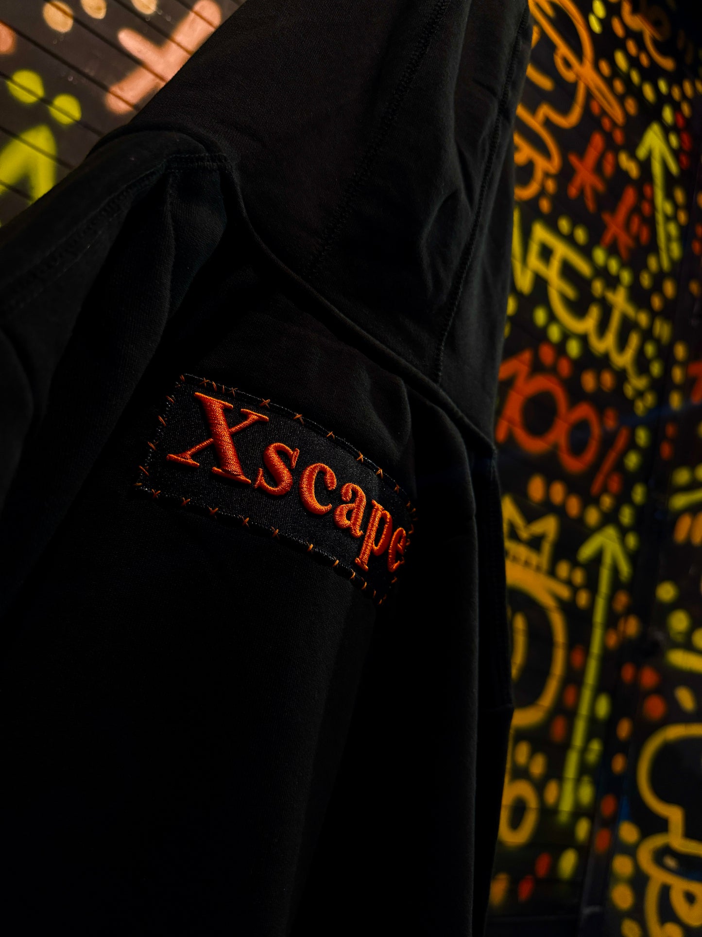 Orange/Black Heavyweight Hoodie