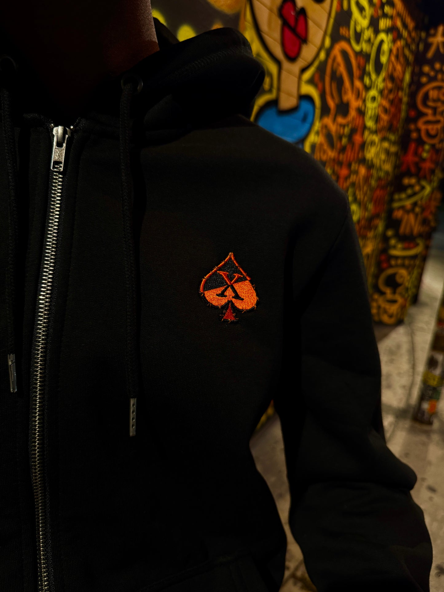 Orange/Black Heavyweight Hoodie