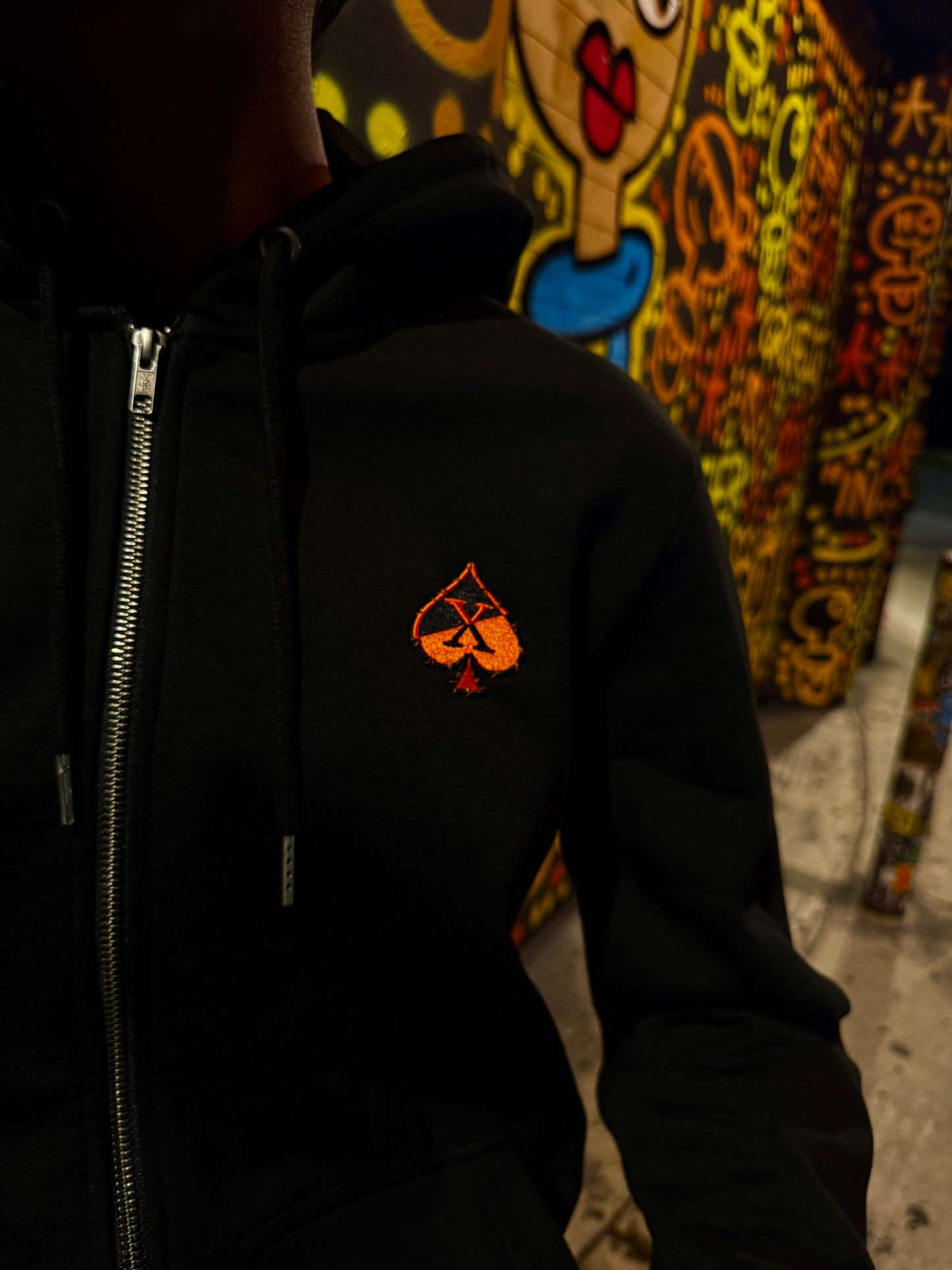 Orange/Black Heavyweight Hoodie